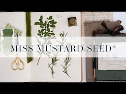 Preserving cuttings, herbs & flowers for a gardening notebook | miss mustard seed