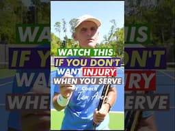 Watch this if you don't want injury when you serve #shorts #tennis