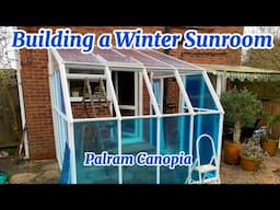 How to DIY build a Winter Sunroom / Greenhouse with construction tips and advice