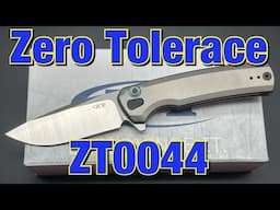 Zero Tolerance 0044 button lock flipper knife