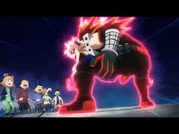 Katsuki and and the rest vs. Kids - Endeavor speaks with All might about Symbol of Peace [60FPS]