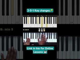 Simple Key changes EXPLAINED! #piano #music #onlineclasses