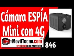 ✅ Cámara MINI con tarjeta SIM 4G 【🔴 MovilTecno 846 】