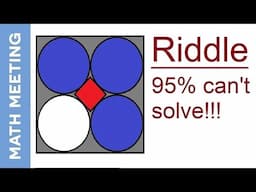 Math Riddle - Fun geometry problem (95% can't solve)