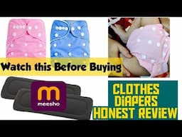 Cloth Diaper Review || Baby को कैसे पहनाए| कितनी देर तक चलता है || Honest Review