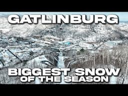 Gatlinburg, Tennessee: THE BIGGEST SNOW OF THE SEASON!!! *Six Inches Reported At Anakeesta*