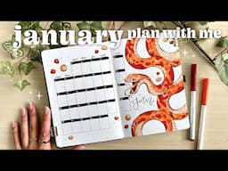 january 2025 bullet journal plan with me 💥 bullet journal inspiration for beginners