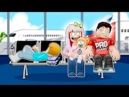 Roblox Family Vacation! Terrible Airplane Flight!