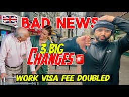 BAD NEWS ❌| 3 Big changes in immigration by UK 🇬🇧 Home office | COS fee doubled by UKVI #workvisa