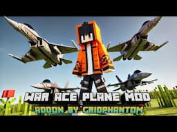 Military Aircraft Mod MCPE 1.21 Showcase | War Ace Plane Add-On | Minecraft Modern Combat