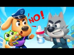 Police Takes Care of A Baby | Fun Story | Sheriff Labrador | Kids Cartoon | BabyBus TV