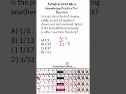 ASVAB/PiCAT Math Knowledge Practice Test Q:  Probability #acetheasvab with #grammarhero #afqt