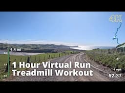 1 Hour Virtual Run | Virtual Running Videos Treadmill Workout Scenery | Cape Saunders