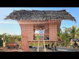 THEY BUILT THEIR OWN BAMBOO HOUSE! | Off grid couple building a bamboo house in the Philippines