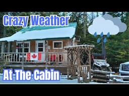 Crazy winter at the Off Grid Cabin and More Kitchen renos !!!