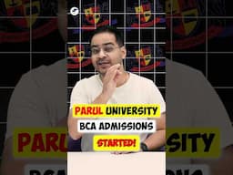 💥Parul University BCA Admissions 2025 Open!📢Top Private BCA Colleges! #shorts #bca #bcaadmission