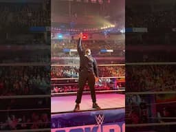 Roman Reign entrance and close up on WWE Smackdown in Milwaukee - Bloodline Tribal Chief Paul Heyman