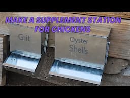 DIY: How to Build a Grit and Oyster Shell Feed Station for Chickens