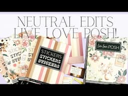 New Neutral Edits Release From Live Love Posh | Sticker Books, Washi Flip Through