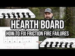 Bow Drill Friction Fire Troubleshooting - Hearth Board  - Joe Price - Bushcraft & Wilderness Skills