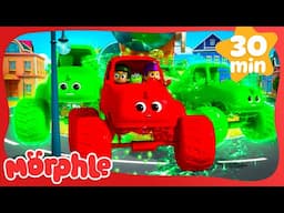 Orphle Monster Trucks | Morphle | Cars, Trucks & Vehicles Cartoon | Moonbug Kids