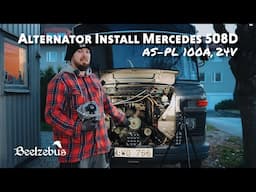 Alternator Install In a Mercedes 508D (AS-PL 100A, 24V)