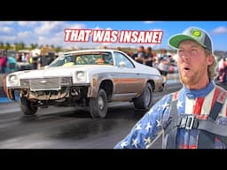 CHEAP RACECAR BATTLE Day 4 - Lumberjack Attempts a 9 Second Pass!