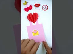 Cute Paper Crafts For Valentine's Day #crafts #shorts #papercrafts #shortsvideo #shortsfeed