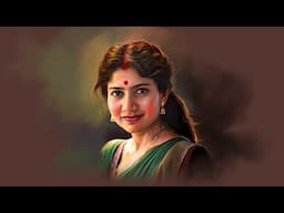 How to DIGITAL Painting Your Art (Beginner Friendly) Sai Pallavi | Artisa 23