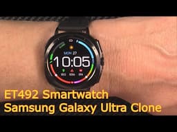 ET492 Smartwatch Samsung Galaxy Ultra clone | Blood glucose AOD uric acid body fat blood lipids BP