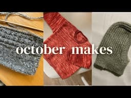 OCTOBER MAKES | fall essentials and long-term projects