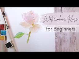 paint a gorgeous watercolour rose - no skills required