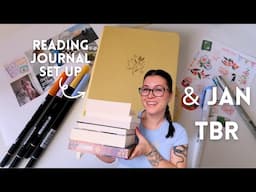 January TBR & reading journal set up | BUJO with me