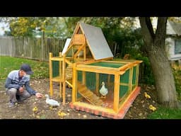 Full steps to build budget friendly duck house from discarded wood