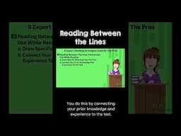 Reading Strategy: Reading Between the Lines  | Special Education Resources #shorts