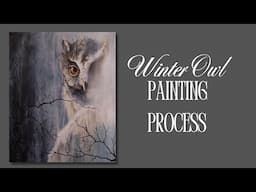 Abstract Realism Techniques// Winter Owl in the Mist