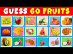 Guess The Fruit in 5 Seconds?🍓🍍🍎 Fun Quiz Game