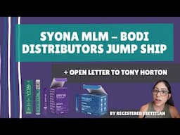 SYONA MLM - BODi Founders Moving Here + Open Letter to Tony Horton