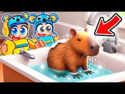 BANHO NA CAPIVARA GIGANTE DO ROBLOX! 🦫💦 - Brancoala Games