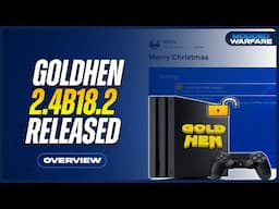 New GoldHEN 2.4b18.2 Released for PS4