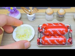 Easy Mini Rolled Omelet Recipe - ASMR Cooking Mini Food