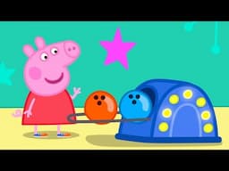 Peppa Pigs 10 Pin Bowling Party 🐷 🎳 Adventures With Peppa Pig