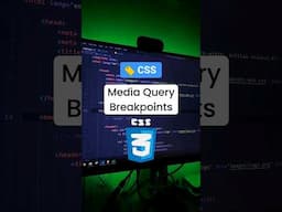 Css breakpoints for diff devices 🤔? #reels #programming #coding