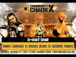 3 way war - Bruiser Jacobs vs Theodore Powers vs Tommy Lawrence - CCX