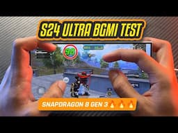 Samsung Galaxy S24 Ultra BGMI TEST 🔥 FINALLY STABLE 90 FPS?? 😍