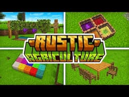 🌻 Rustic Agriculture Add-On for Minecraft! | Minecraft Bedrock 1.21.51+