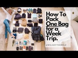 SOLO FEMALE #TRAVEL | How To Pack One Bag For A Week Trip