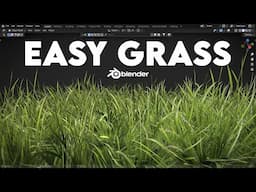 Create Grass With Wind Animation in Blender - TUTORIAL