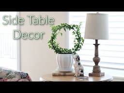 Side Table Decorating, Homekeeping, Slow Living