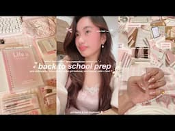 ❤︎ back to school prep with me 📓🎀 | new haircut, school supplies haul, vision board, nails, makeup